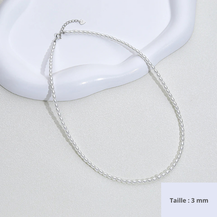 Collier de perles en argent