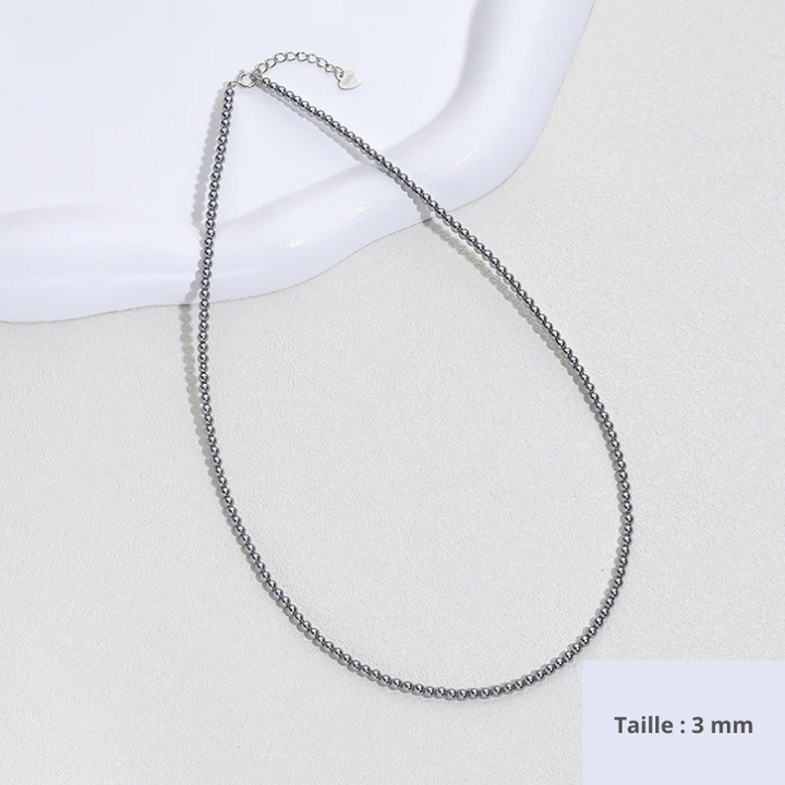 Collier de perles en argent