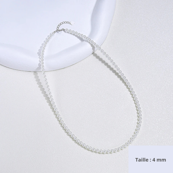 Collier de perles en argent