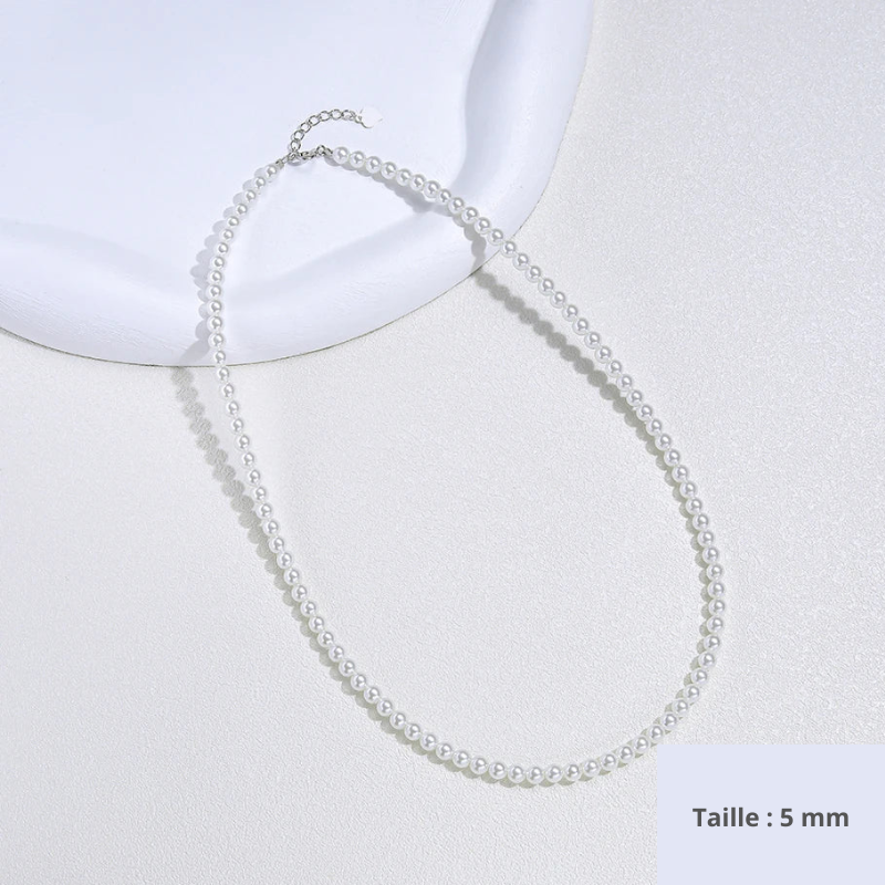 Collier de perles en argent