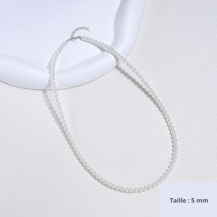 Collier de perles en argent