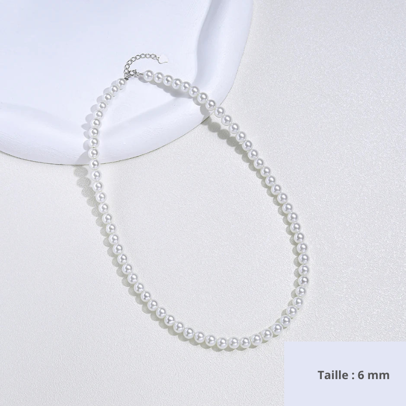 Collier de perles en argent