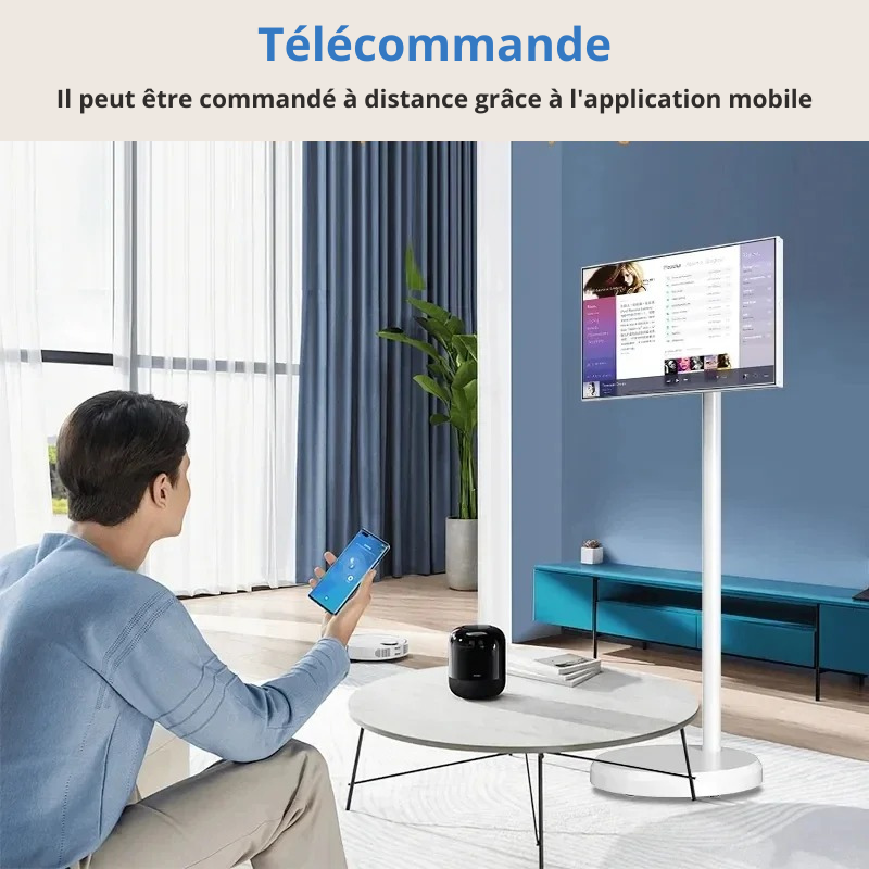 Écran TV tactile rotatif sans fil Bluetooth 21.5 pouces avec Google PR8 intégré