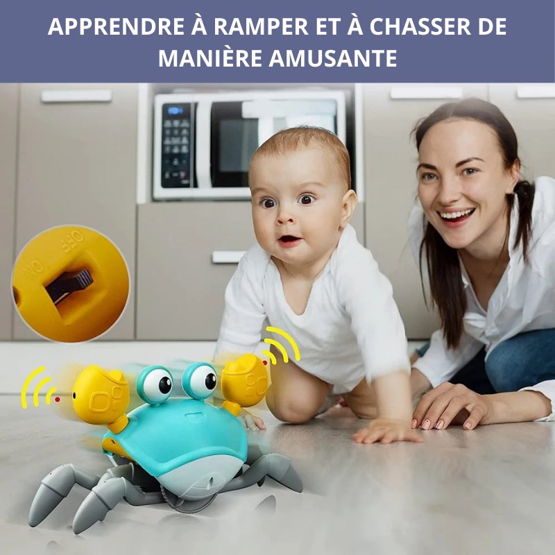 Crabe d'évasion interactif pour bébé