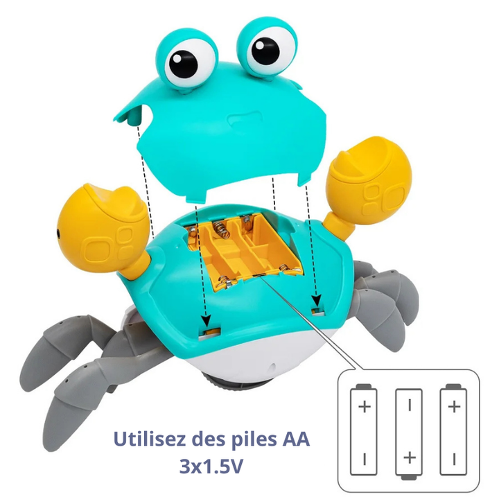 Crabe d'évasion interactif pour bébé