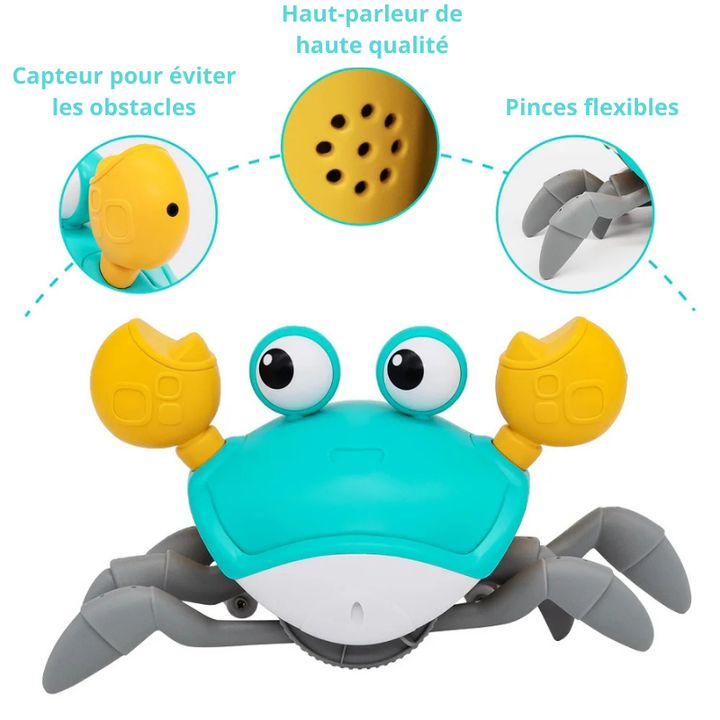 Crabe d'évasion interactif pour bébé