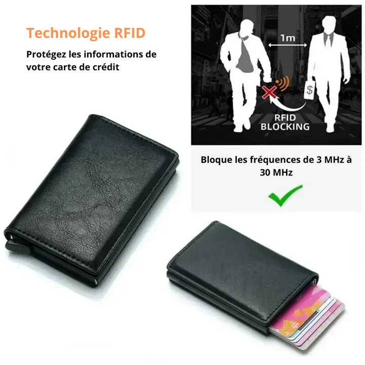 Portefeuille porte-carte intelligent anti-RFID