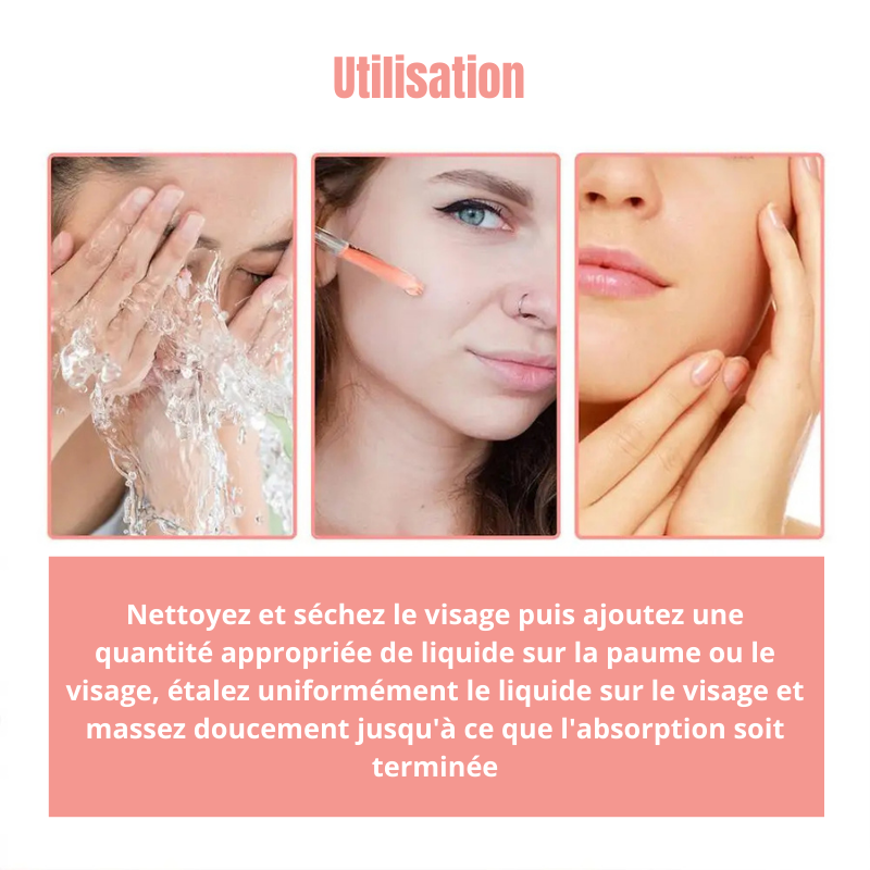 Sérum raffermissant pour le visage 5 en 1 vitamine C et acide hyaluronique