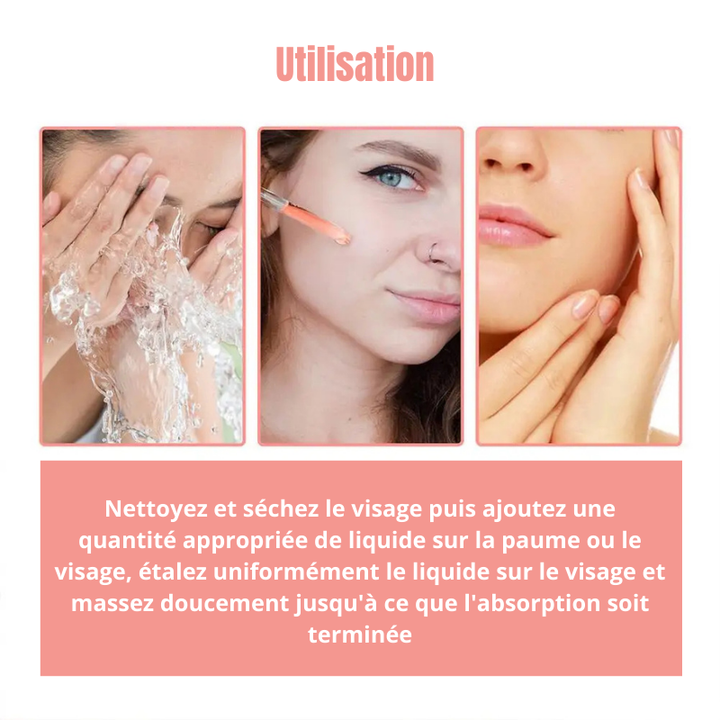 Sérum raffermissant pour le visage 5 en 1 vitamine C et acide hyaluronique