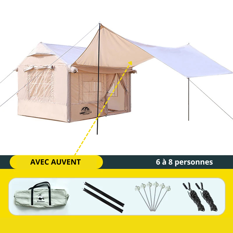 Tente gonflable luxe pour camping