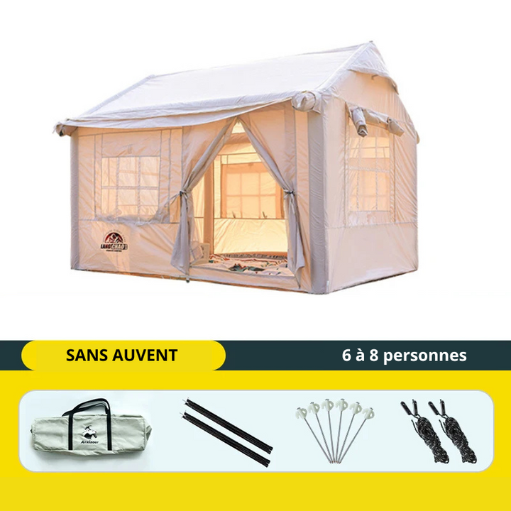 Tente gonflable luxe pour camping